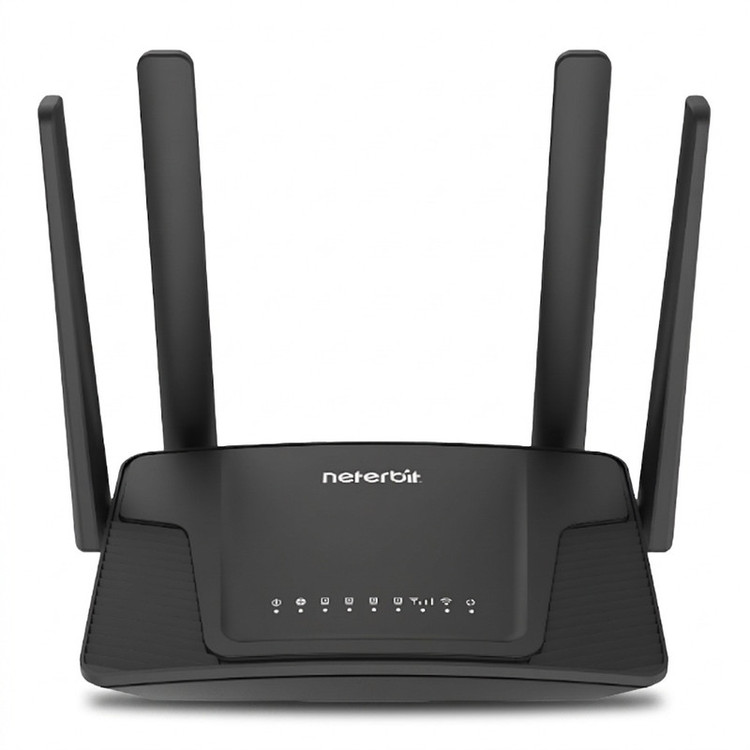 مودم روتر 4G خانگی نتربیت مدل NWR-M920v2 با پشتیبانی سیمکارت LTE/3G، استاندارد IEEE 802.11b/g/n، چهار آنتن 5 دسیبل، فایروال SPI و NAT، اتصال همزمان بیش از 10 کاربر