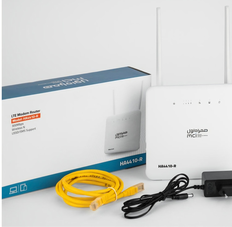 مودم 4G همراه اول مدل HA4410-R به همراه کارت فعالسازی سیمکارت اعتباری